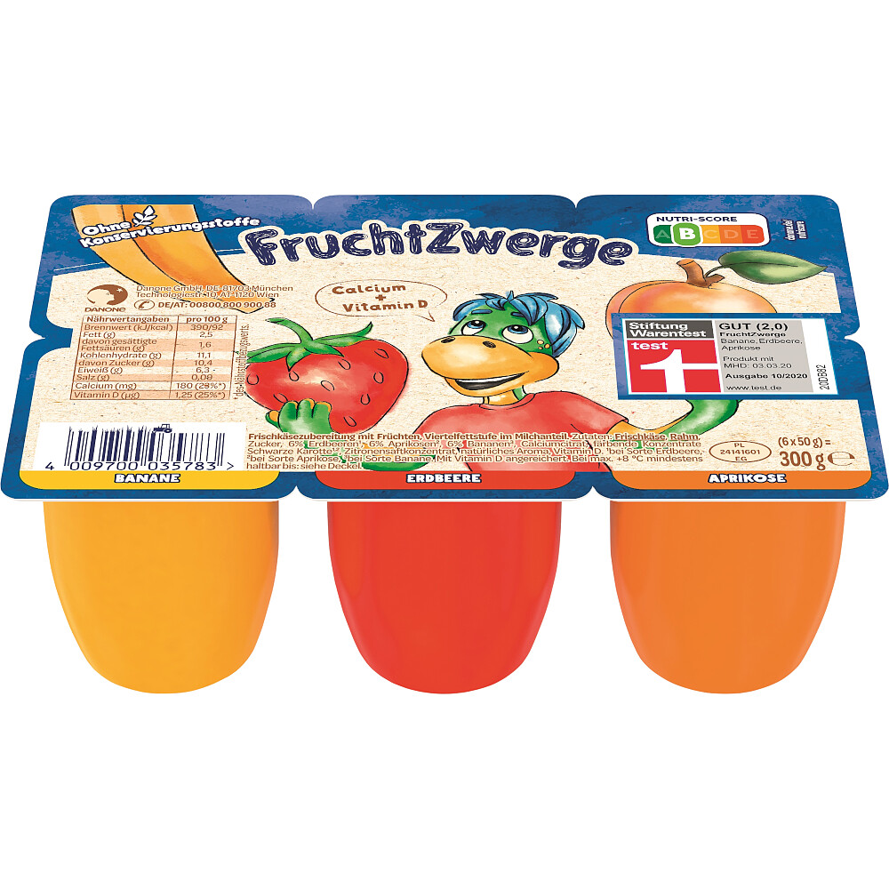 Danone Fruchtzwerge 6x50gr 