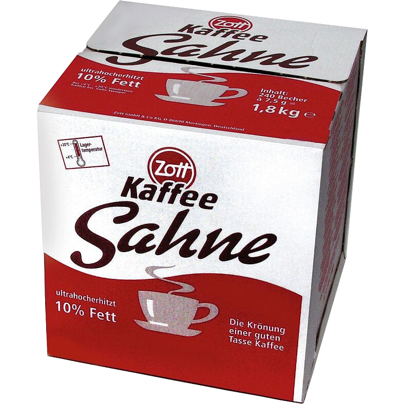 Zott Kaffeesahne 10% 240x7,5gr. 