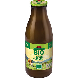 BW SWM Bioland Flaschenmilch 3,​8% 