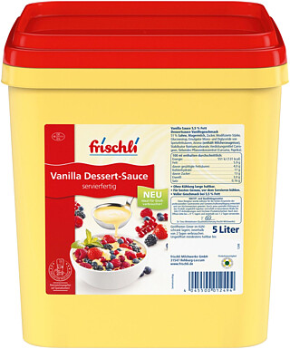 Frischli Vanilla Dessert Sauce 5ltr 