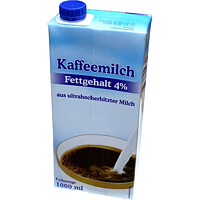 Kaffeemilch 4% 12x1ltr. Tetra 